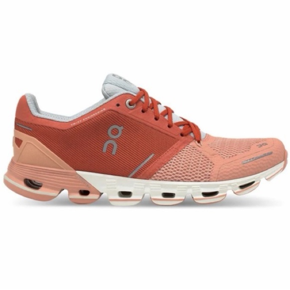 Women’s ON Running Orange Ginger/White Cloudflyer Shoes Size US 8